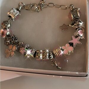 Pink Charm Bracelet
